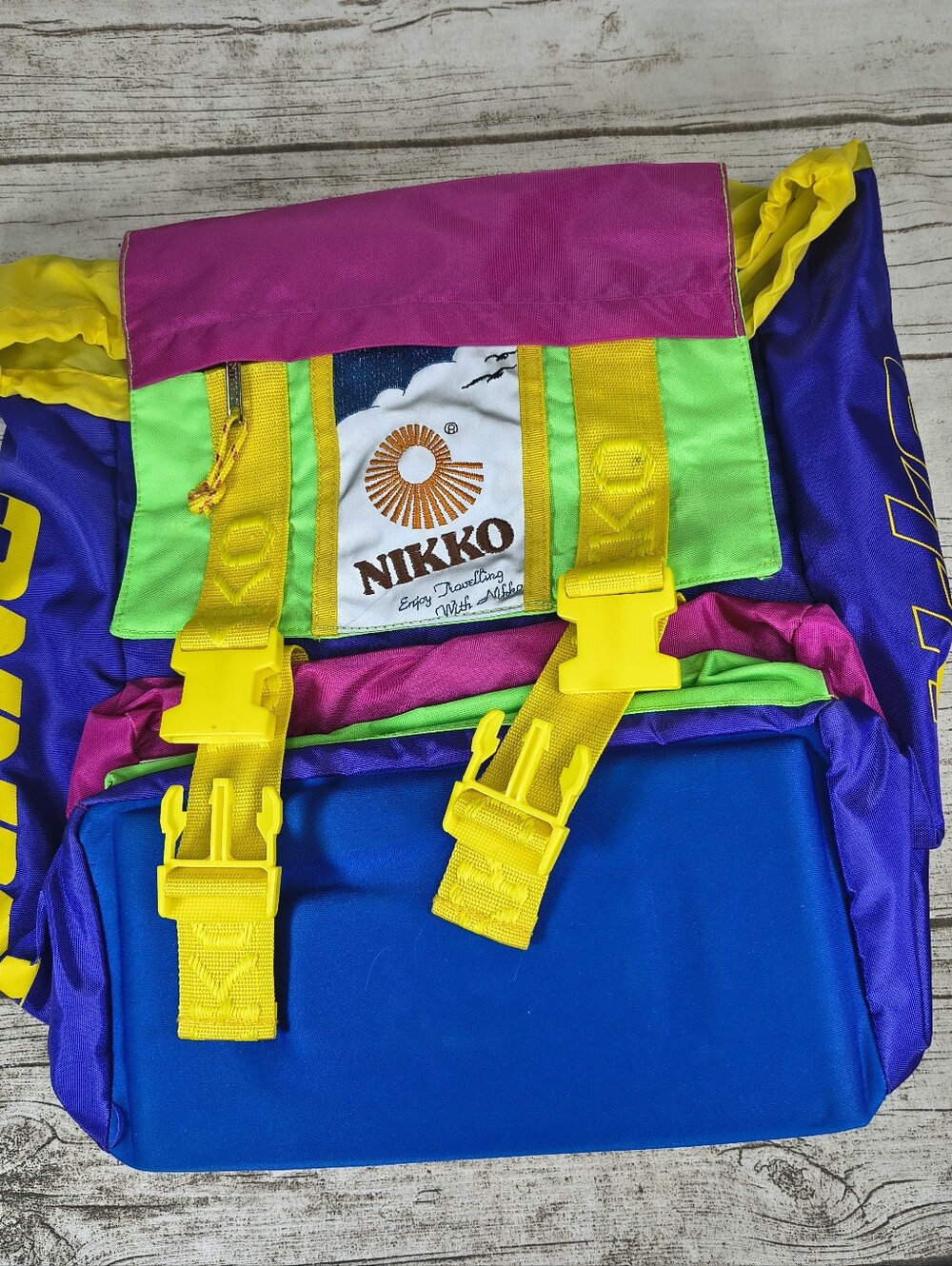 Nikko Vintage Retro Colorful Travel Backpack